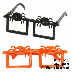 ANTEOJO ARAA CUADRADO HALLOWEEN PLASTICOS x 12